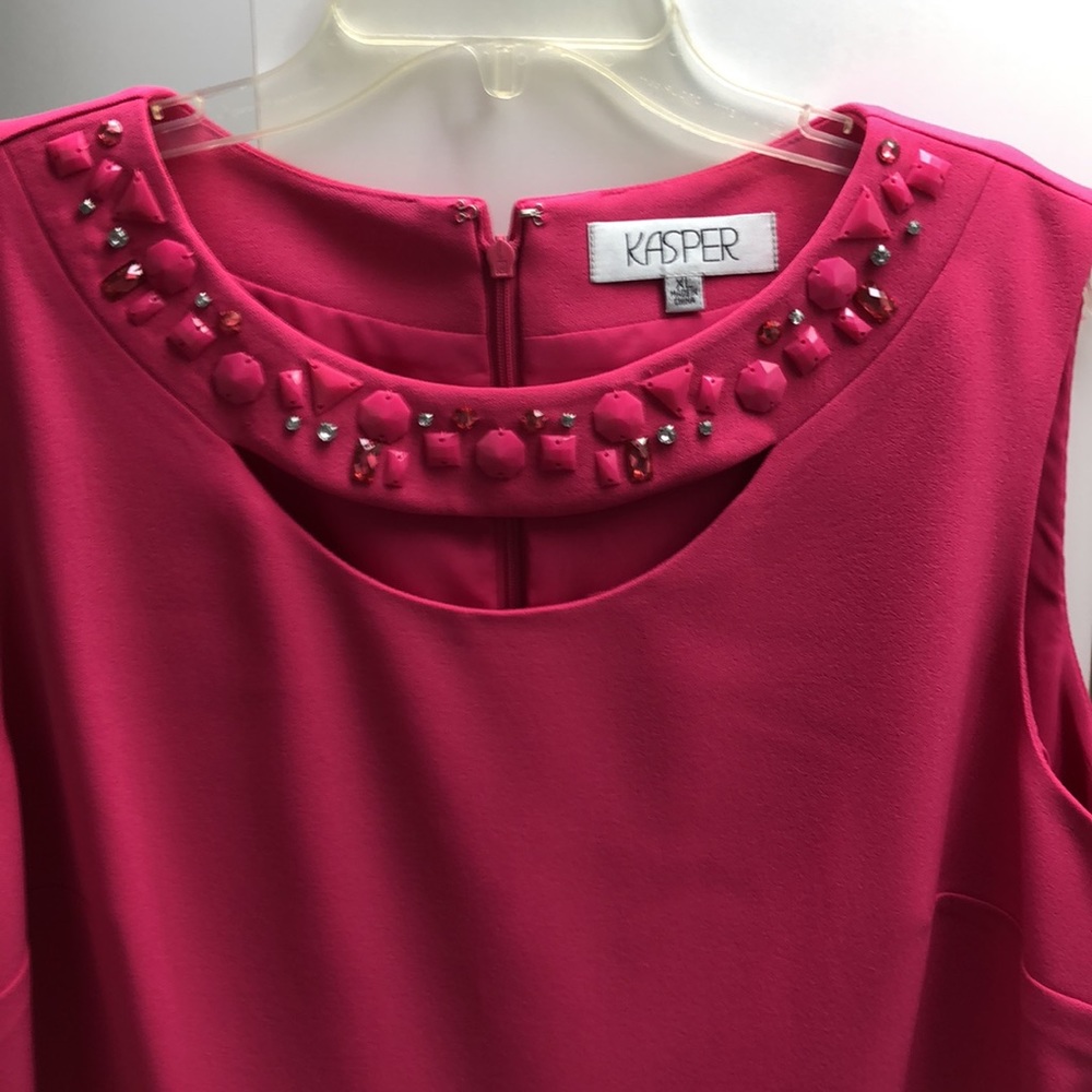 KASPER NWT PINK BLOUSE XL - Picture 2 of 9